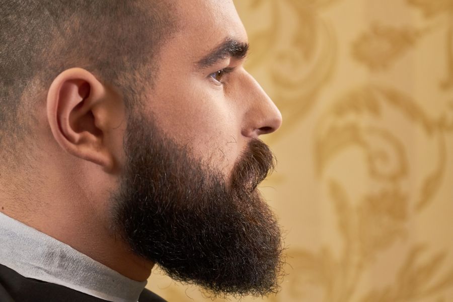 side view of bearded face 2026 03 09 04 28 13 utc